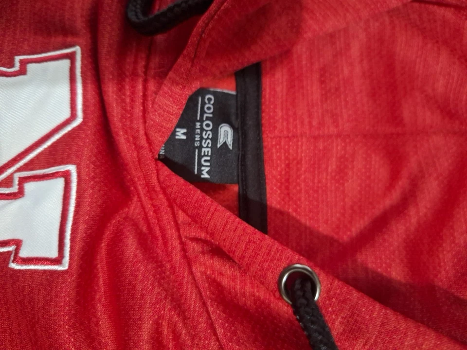 Red Nebraska Medium Hoodie With Front Hand Pocket And Secret Compartment  Pocket - Image 2 of 4