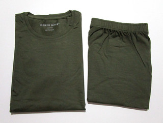 DEREK ROSE KIDS LOUNGE SET AGE 11 12 MICRO MODAL RRP. £205 PJ BASEL GREEN