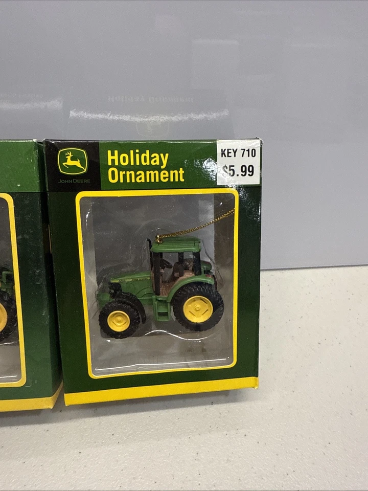 John Deere GP Tractor Diecast 1:50 Lot of 3 Christmas Ornament - Image 4 of 4