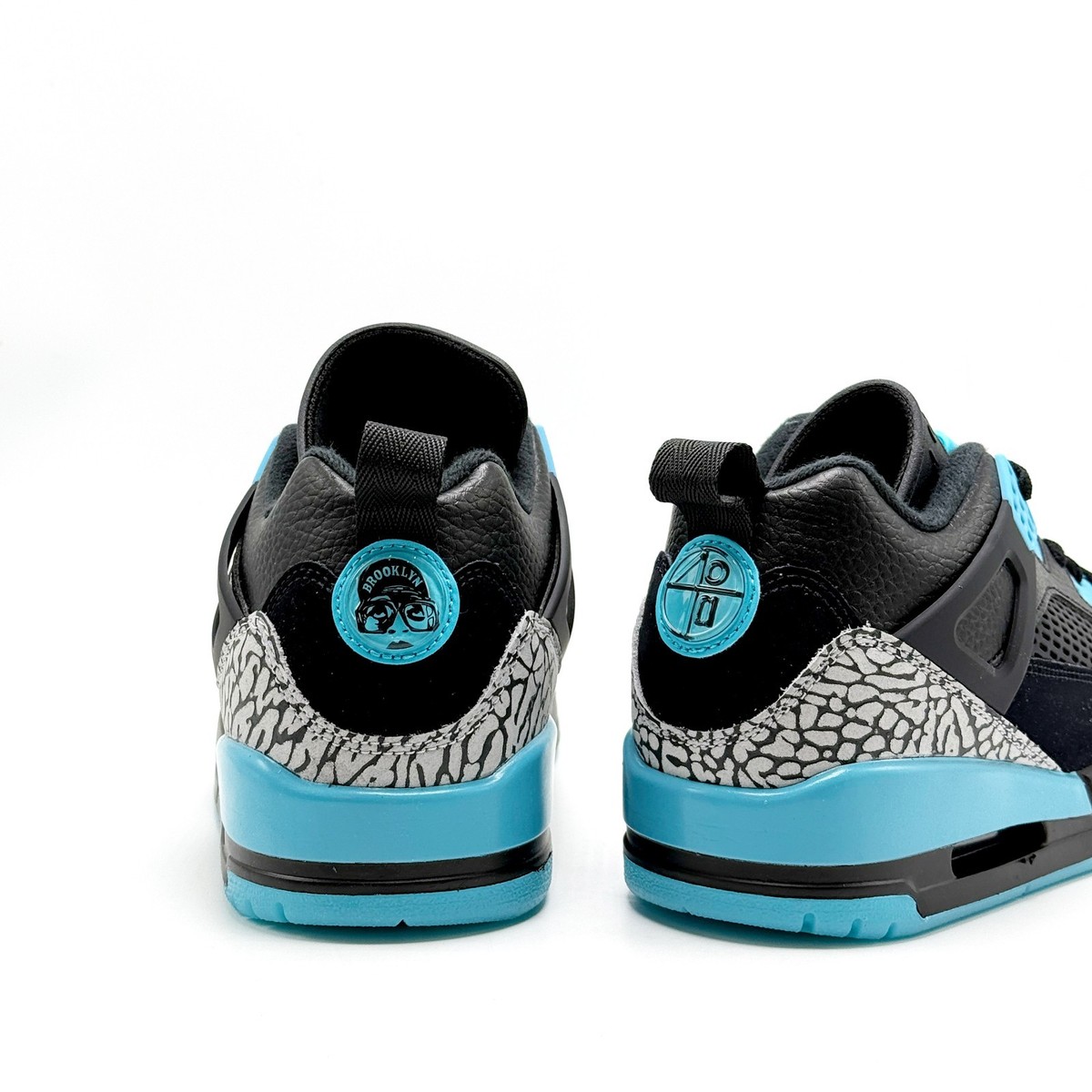 NEW* Men NIKE Air Jordan Spizike Low Black / Gamma Blue (FQ1759