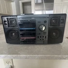 Vintage Emerson CTR961A AM/FM Radio Dual Cassette Tape Dubbing Equalizer Boombox