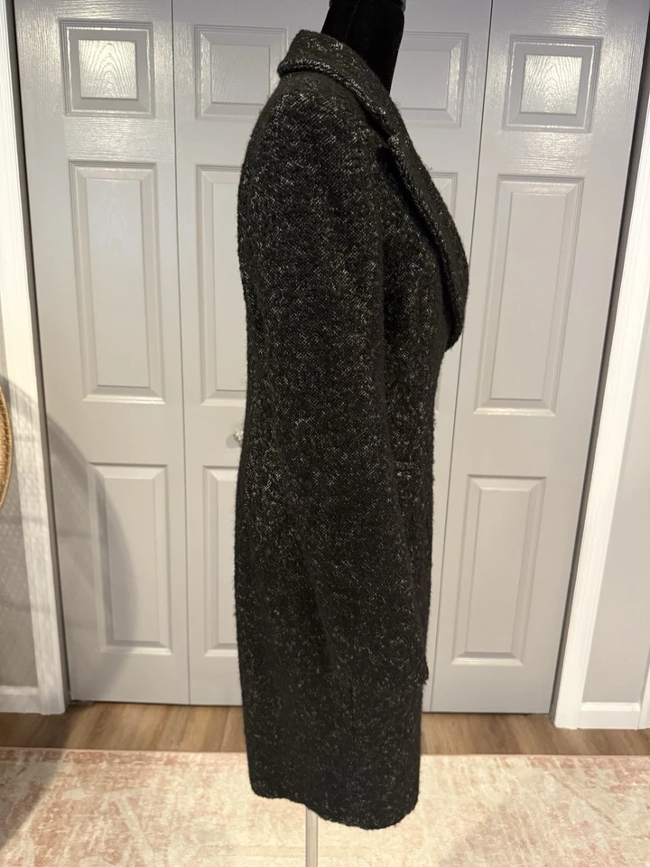 MAX&Co. Abrigo a Presión Negro Doble Pecho Talla S Foto 4 de 4