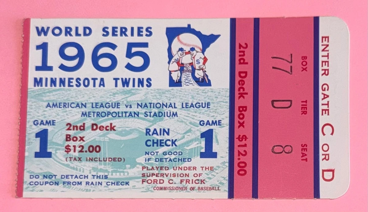 Sandy Koufax 1965 Vintage Sports Ticket Stubs for sale | eBay