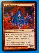 MTG 1x FOIL Grim Lavamancer 1 Premium Deck Series Fire and Lightning Magic x1 NM