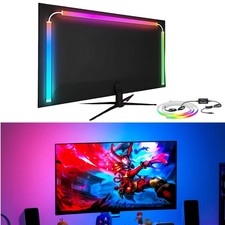 24 Inch Monitor Backlight Reactive LED Strip PC Mac Screen Color Sync Light