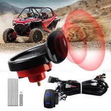 Loud UTV Horn Kit,RZR Horn Kit with Rocker Switch 12V for Polaris RZR Ranger,...