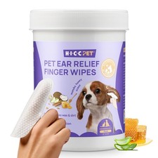 Ear Cleaner Wipes for Dogs  Cats, VetRecommended Dog Ear Infection Treatment...