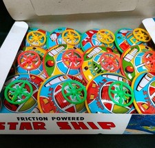 New Starship Friction Tin Made in Japan Showa Retro 12 Pieces UFO
