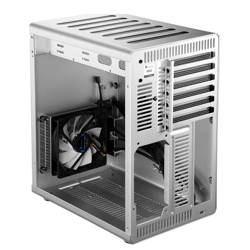 Jonsbo Case PC RM2 Argento in Alluminio per Casa/Ufficio con Finestra - Immagine 4 di 4