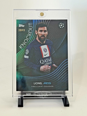 2022-23 Topps UEFA Champions League Knockout - Lionel Messi Blue 39/49 PSG