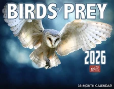 2026 Birds of Prey Wall Calendar 16-Month X-Large Size 14x22 | FREE SHIPPING