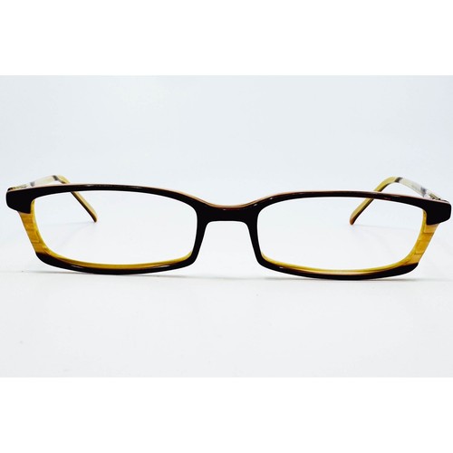 Norma Kamali Eyeglass Frames Womens Honey Bone Rectangular 7211 140 51-16-140