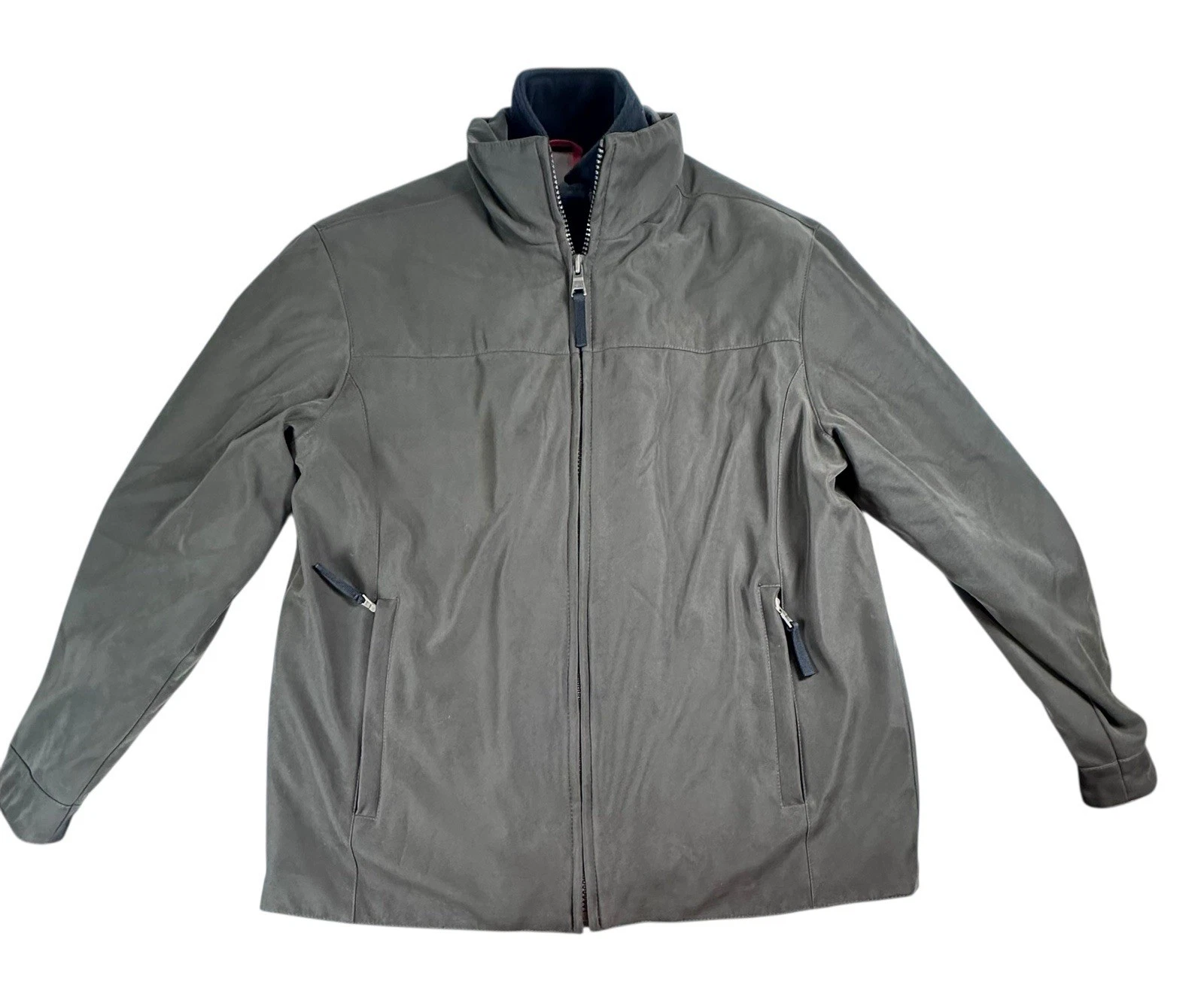 Marc New York Andrew Marc Jacket Mens M Green Zip Out Liner Quilted