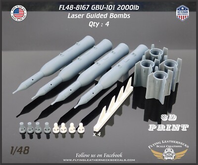 1/48 Flying Leathernecks FL48-8167 GBU-10 2000lb Laser Guided Bombs - BLU-109