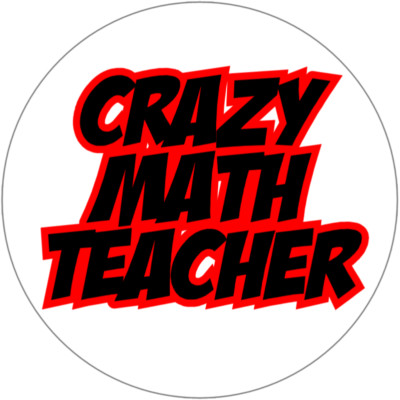Crazy Math Teacher - 10 Pack Circle Stickers 3