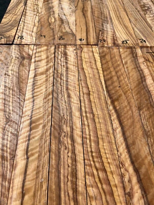 FEEL GOOD WOOD CURLY WILD AFRICAN OLIVE Drehspindel Schnitzrohling 310 x 40 x 40 mm SPEZIAL