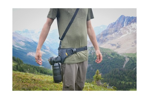 Cotton Carrier Slingbelt with Tether for One Camera. Camera Harness for Hikin... - Picture 3 of 8