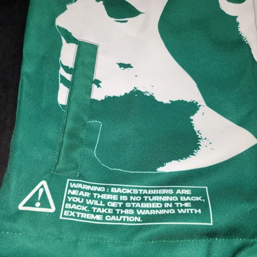 Culture Vulture Backstabbers Collection Green Jacket XL Ghostface Horror NWOT image 3