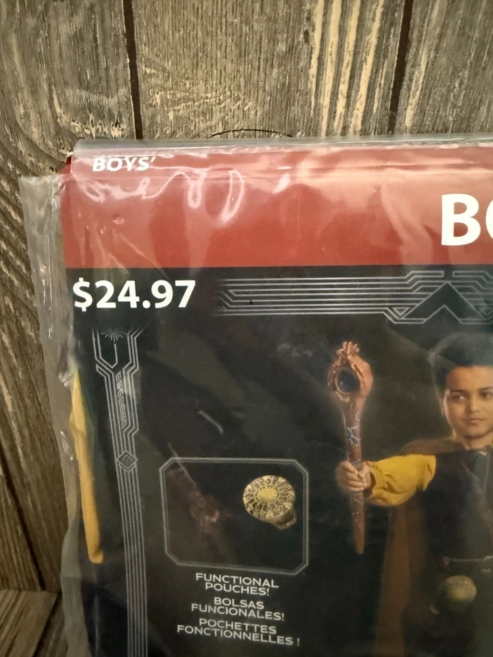 Disfraz de Dungeons & Dragons Simon Boys M (8) con mono bolsa con capa y disco de hechizos Foto 2 de 4