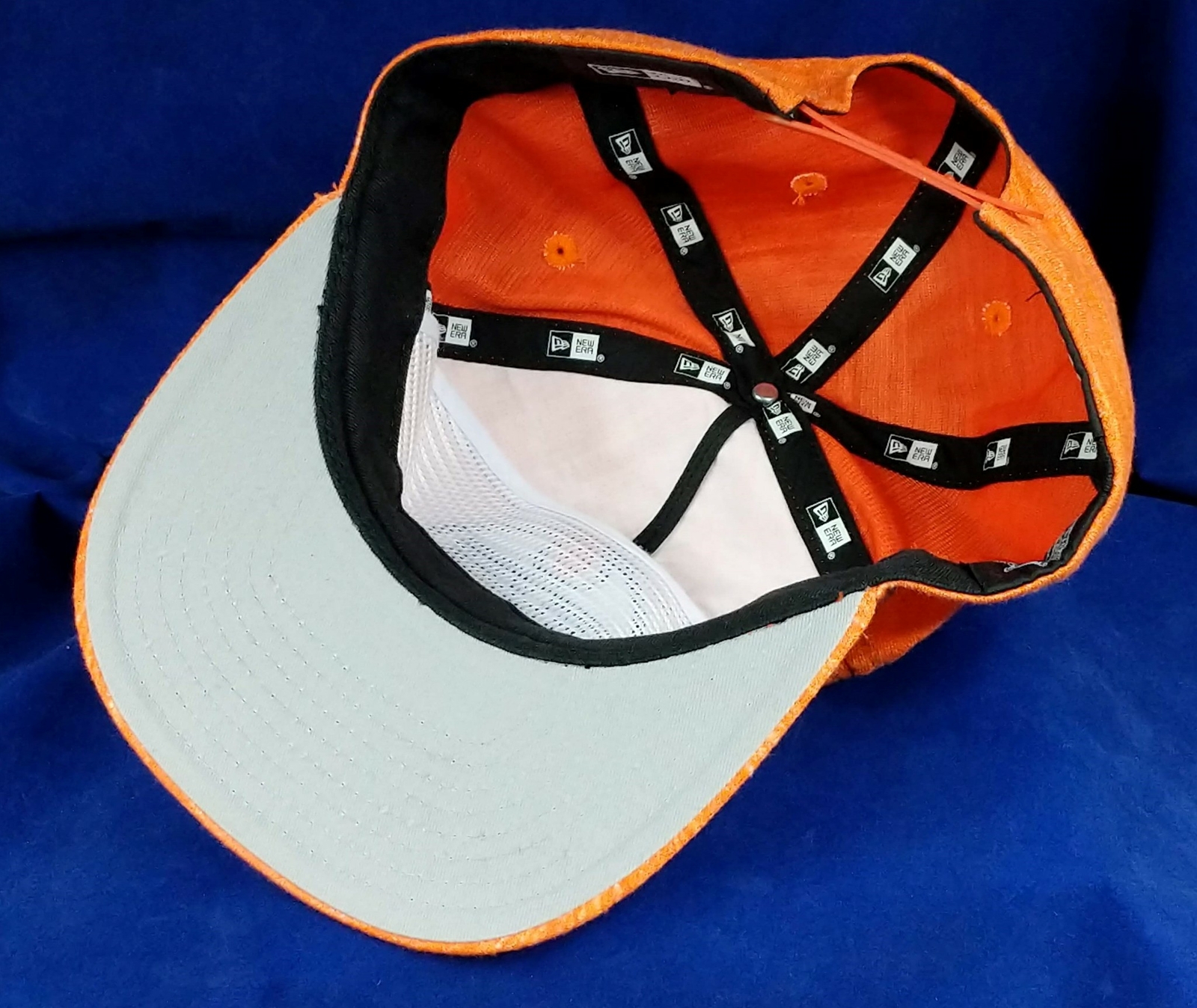 Edmonton Oilers FLANNEL SNAPBACK Grey-Orange Hat by New Era