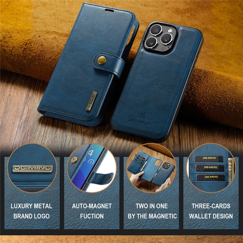 2 IN 1 Detachable Leather Wallet Case For iPhone 16E 15 14 13 12 11 Pro Max 8 7 - Picture 26 of 57