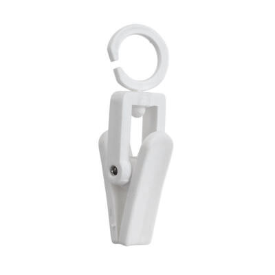200 White Plastic Swivel Loop Clips Mini-Clips Merchandise Signs ...