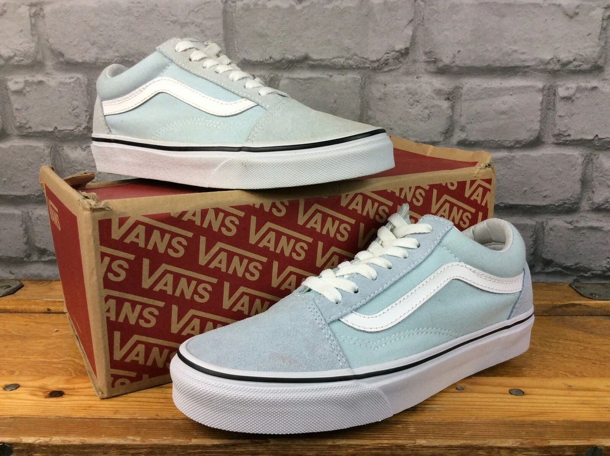 Vans old skool baby blue deals womens