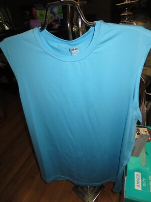 Men's Eastbay The Athletic Sport Source Evapor Blue Tank Top Size L NWT