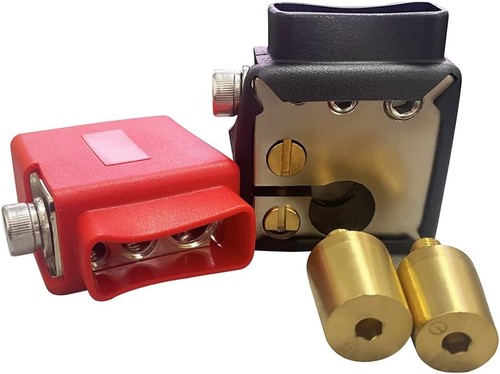 Ultimate Positive Negative Battery Terminal Pair 0/4 /8 AWG with Top Post Port - Picture 2 of 9