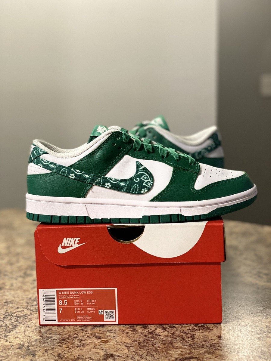 Nike Dunk Low Essential Paisley Pack Green DH4401-102 Size 8.5