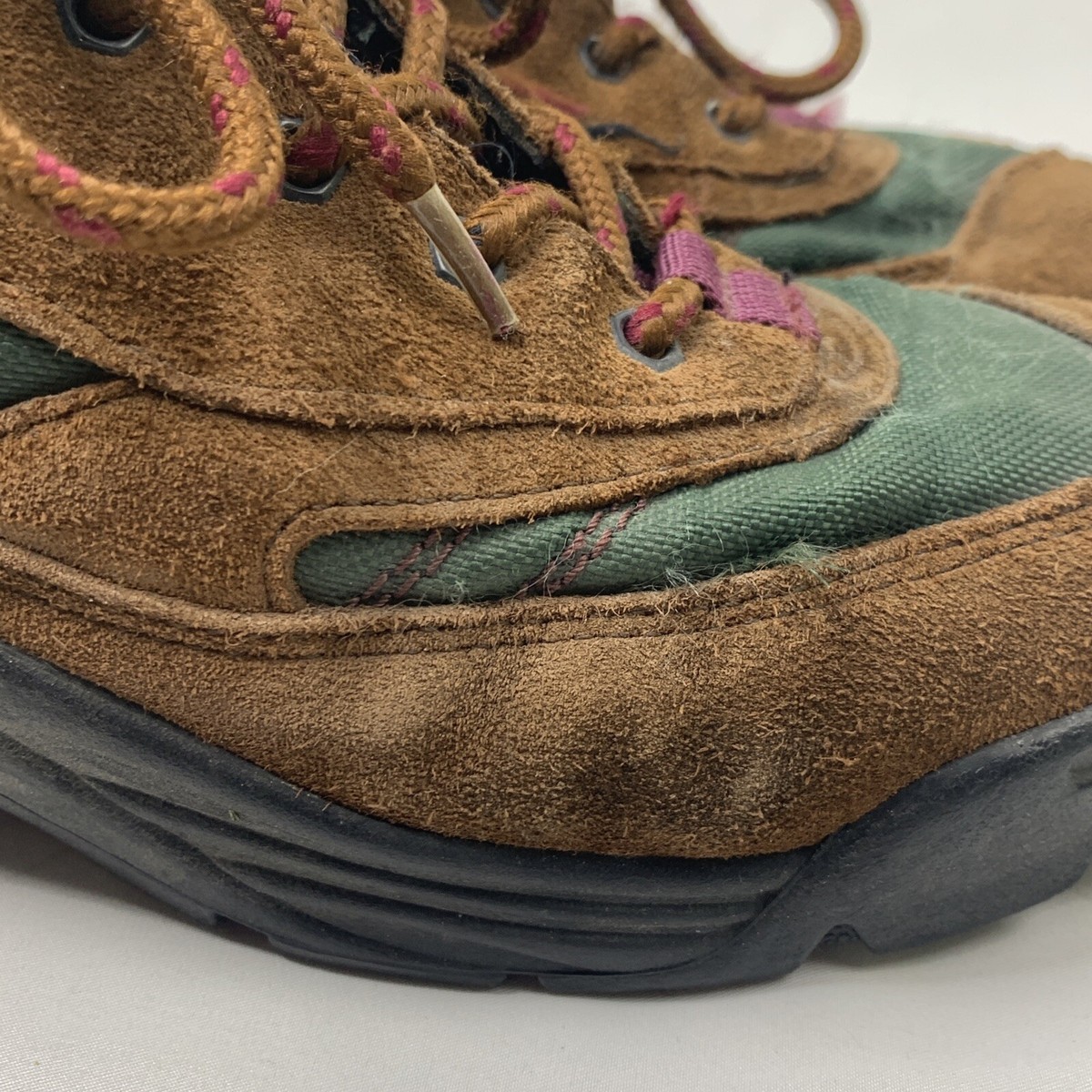 Hi-tec 4713w Women's Brown/green Lady Idaho Suede Leather Hiking