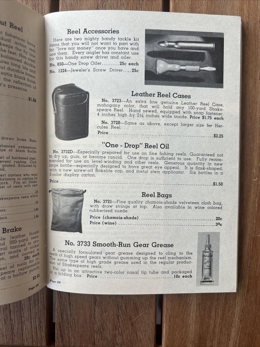 Ancien Catalogue De Pêche Shakespeare 1936 #36-D – Vintage Collectionneur