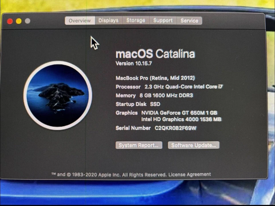 Apple MacBook 15 inch Laptop - MNYF2LL/A (2012, Space Gray) - Image 3 of 4