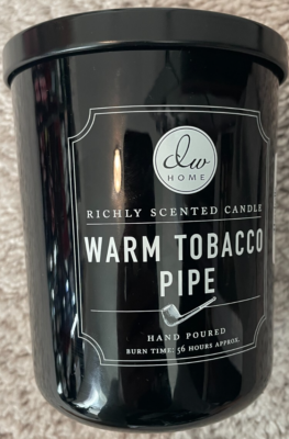 dw home tobacco candle DW Home WARM TOBACCO PIPE Candle 56 hrs burn time 15oz Double Wick Black Top