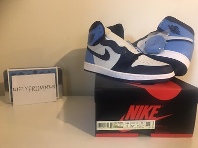DEADSTOCK NIKE AIR JORDAN 1 HIGH OBSIDIAN BLUE 575441140 SZ 9 COURT SBB TURBO