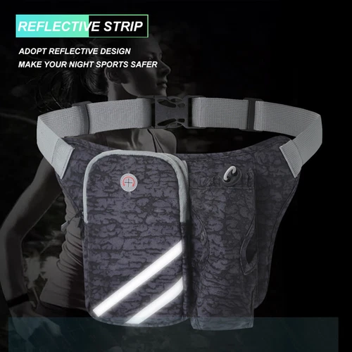Men Women Climbing Waist Bag With Water Bottle Holder Fanny Pack Pouch Bum Bag* - Picture 3 of 17