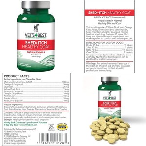 vet's best shed and itch
