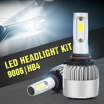2Pcs 9006 HB4 LED 900W 135000LM Headlight Conversion Kit Low Beam Bulbs 6500K