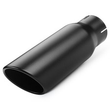 Black Diesel Exhaust Tip Stainless Steel Angle Cut 3 Inlet 4 Outlet 12 Long Black Diesel Exhaust Tip Stainless Steel Angle Cut 3 Inlet 4 Outlet 12 Long