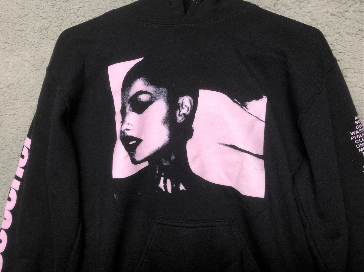 Ariana Grande Sweetener Tour Hoodie Concert Pink Sweatshirt Women’s Medium  Tight