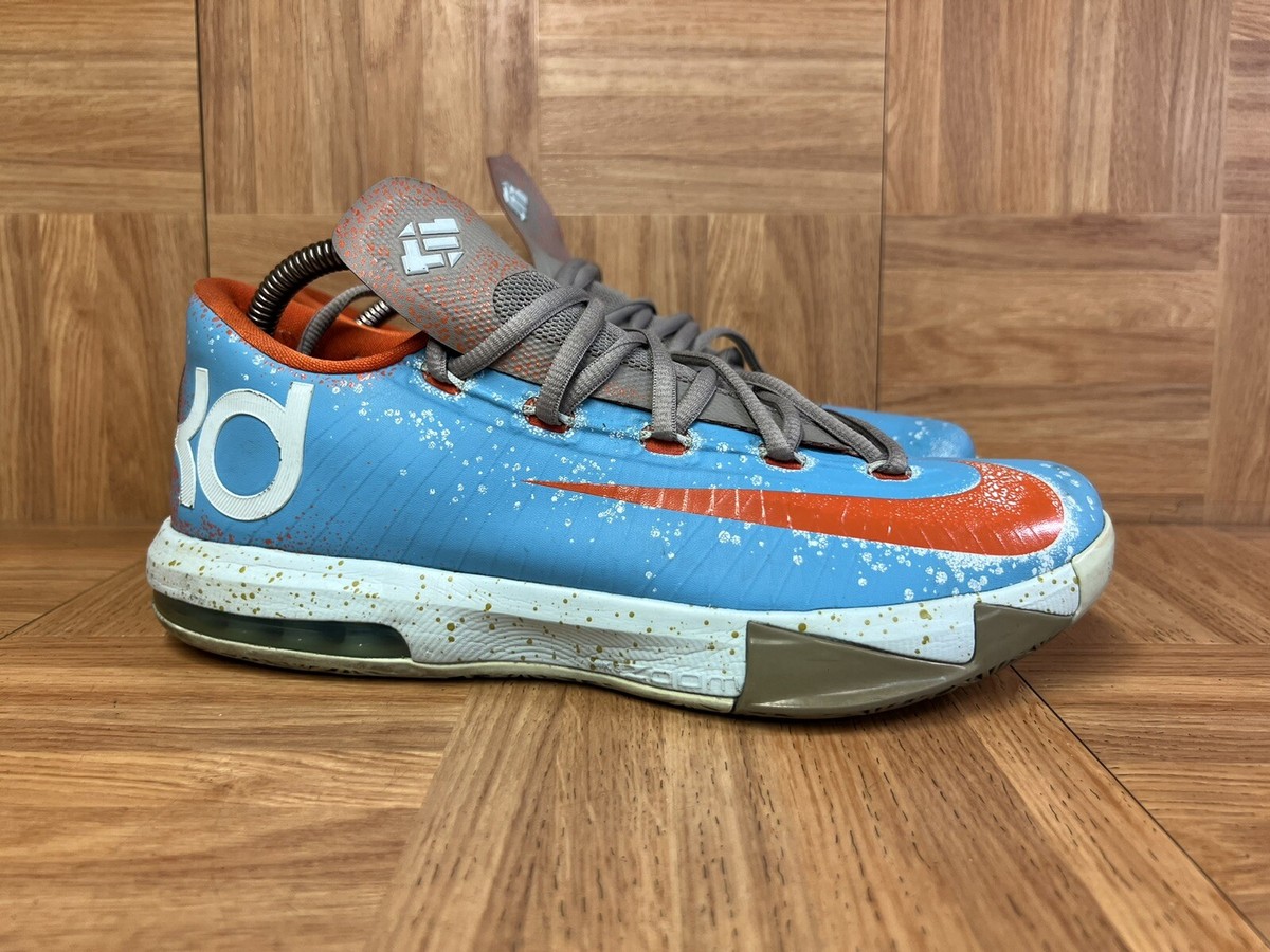 RARE🔥 Sz 8.5 Nike KD 6 Maryland Blue Crab Splat 599424-400 Men's