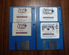 1987 Baudville Award Maker Plus  Education for Apple IIgs - Software Disks Lot