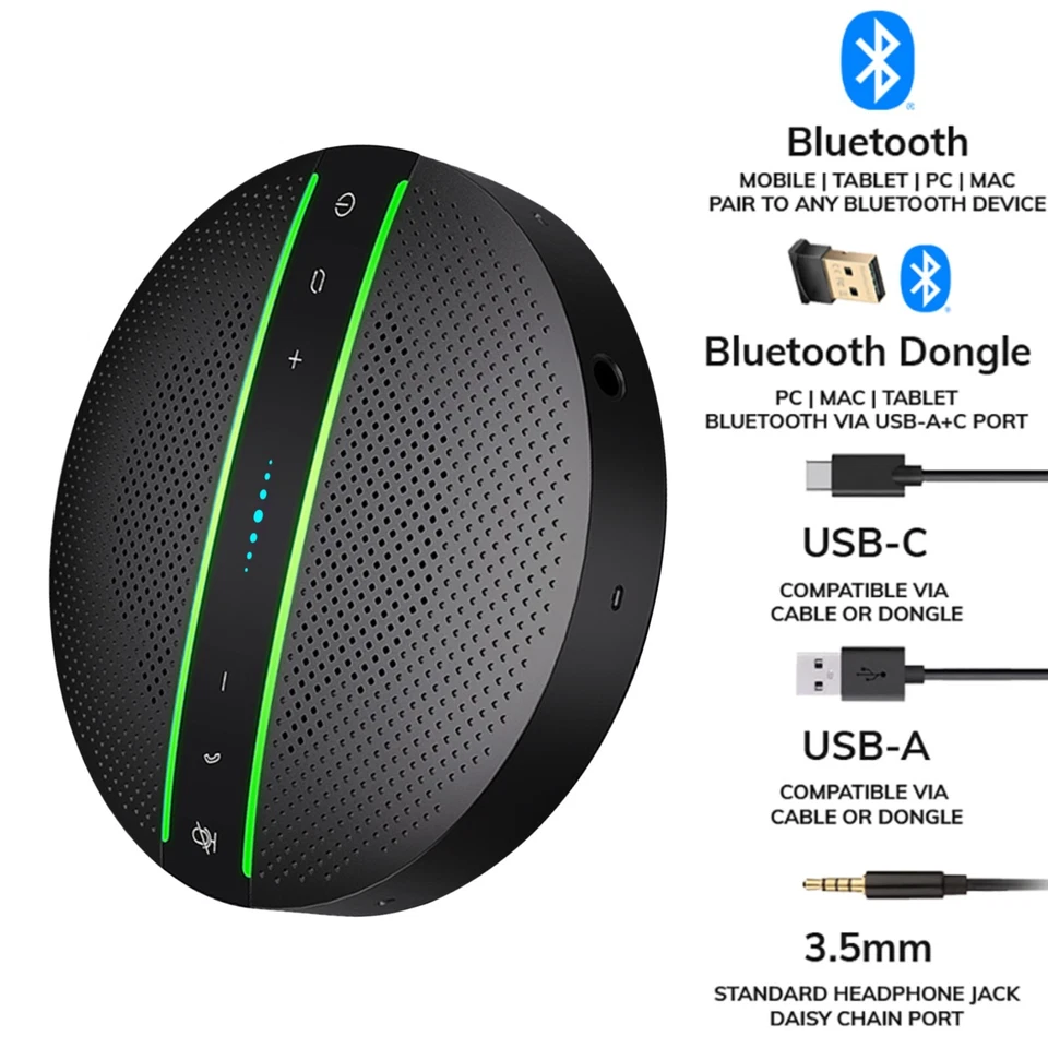 Pacchetto professionale HD 1080p webcam e vivavoce USB/Bluetooth PT-EB - Immagine 3 di 4