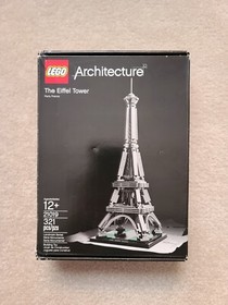 LEGO Architecture 21019 The Eiffel Tower 100% Complete w/ Box + Manual 2014 Ret