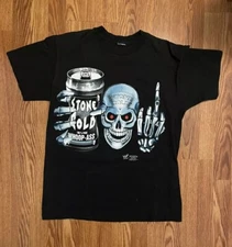 Vintage 1998 Stone Cold Steve Austin Shirt Single Stitch WWF 100% Whoop Ass