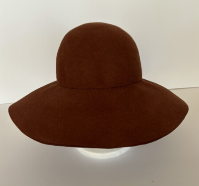 Frank Olive Neiman Marcus Ladies Vintage Brown Hat Diameter  display picture 3