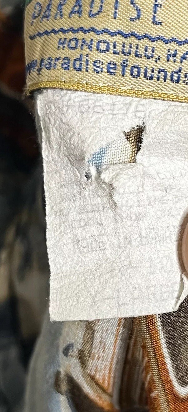 Paradise Found Hawaiian Shirt XLarge Blue Classic Boats Island Beach Tiki Rayon