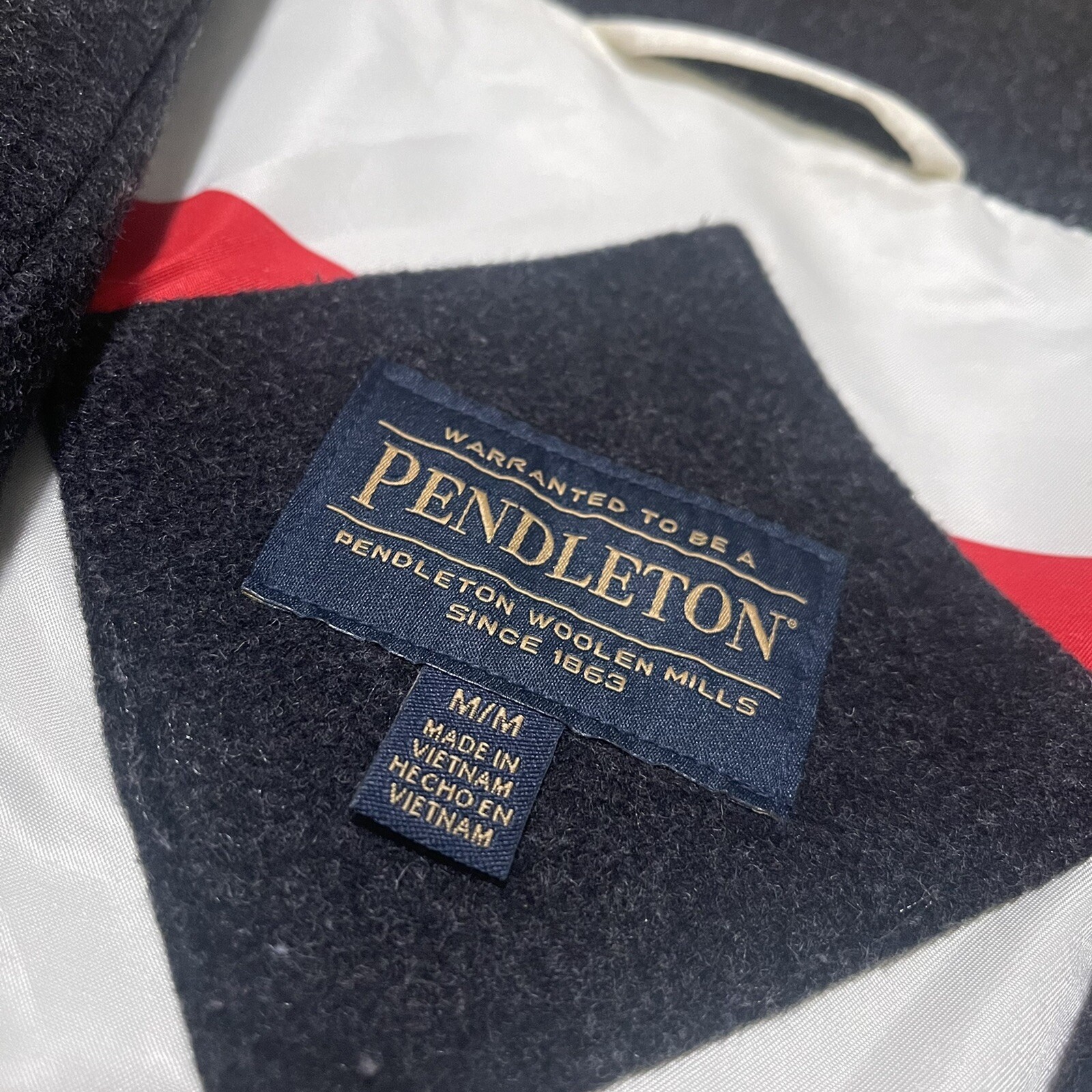 Pendleton Wool Coat Jacket Womens Size Medium Bla… - image 3