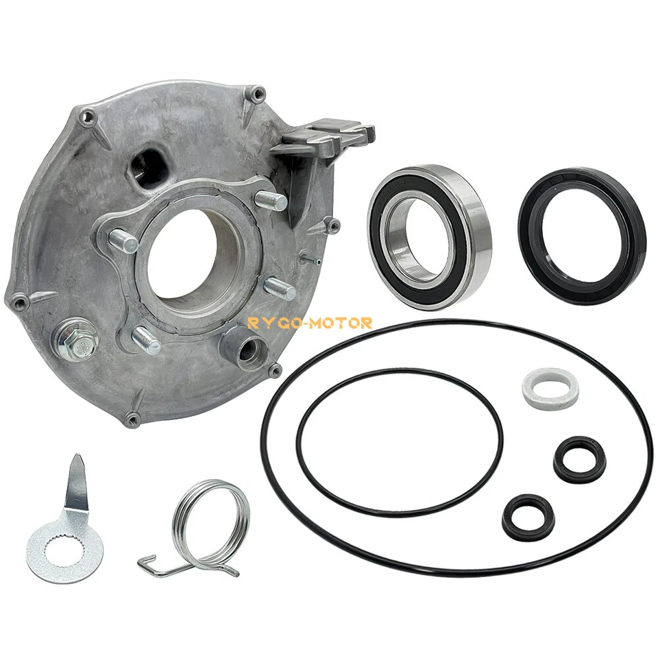 Rear Brake Drum Hub Plate Cover Bearing Seal for Honda FourTrax 300 4x4 TRX300FW - Image 3 of 4
