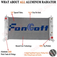 Aluminum Radiator 3 Rows For 2019-2023 Chevy Silverado GMC Sierra 1500 5.3L 6.2L